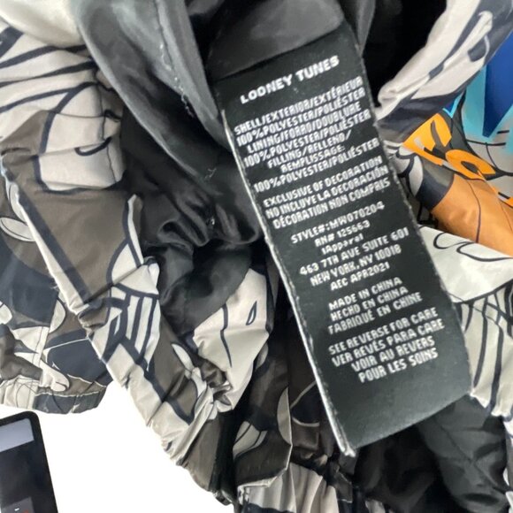 Looney Tunes Space Jam New Legacy Graphic Hooded Jacket M Full Zip Sporty Casual - Picture 5 of 10